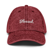 Load image into Gallery viewer, Blessed. - Vintage Cotton Twill Cap